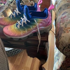 Nike Vibrant Pink and Blue Sneakers with Chunky Sole